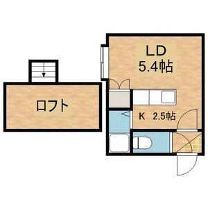 シャンドール札幌(ワンルーム/2階)の間取り写真