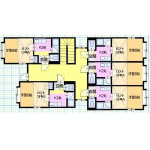 エルトゥール(1K/2階)の間取り写真