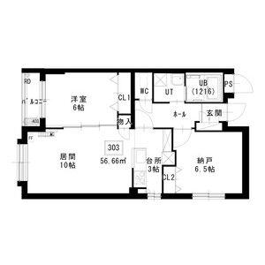 ノヴァ白石ーⅡ(2LDK/3階)の間取り写真