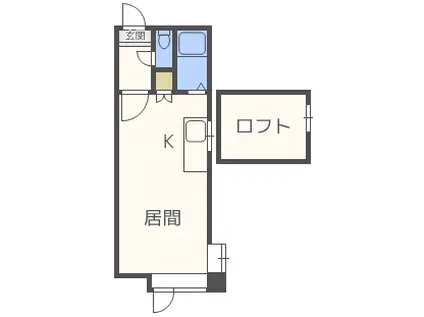 AMS平岸512(ワンルーム/2階)の間取り写真