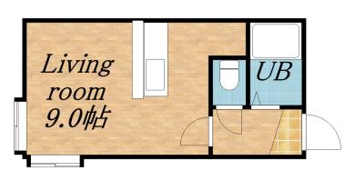 Uレジデンス澄川(1DK/3階)の間取り写真