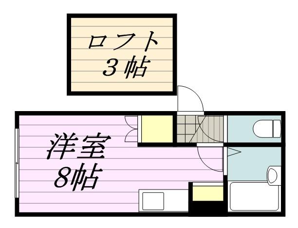 菊水グリーンハイツ(ワンルーム/1階)の間取り写真