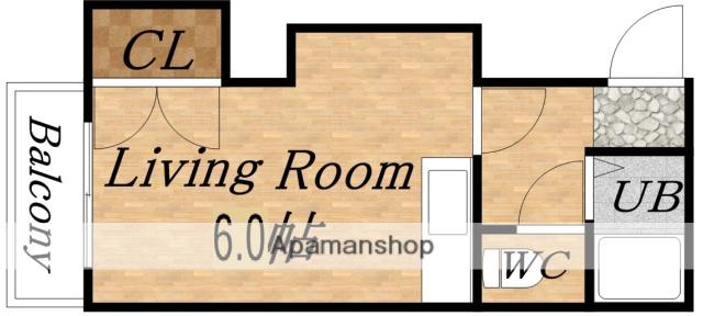 ハイツ・フランセ19(ワンルーム/3階)の間取り写真