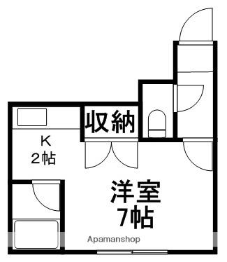 ラ・ポムパーク平岸(1K/3階)の間取り写真