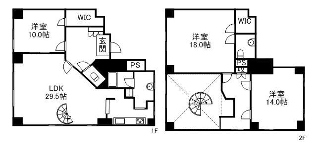 アーティストハウス裏参道(4LDK/4階)の間取り写真