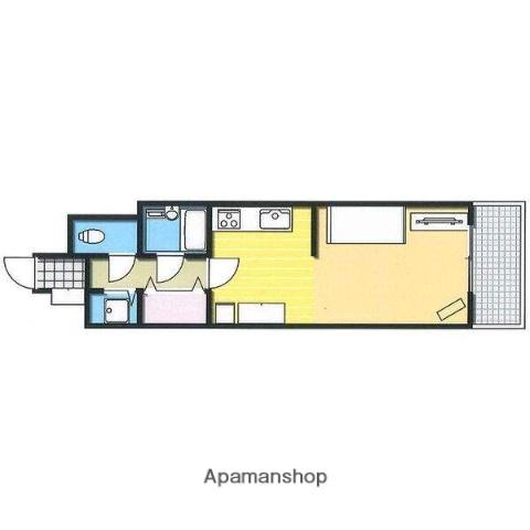 ライオンズガーデン植物園(1DK/8階)の間取り写真