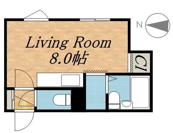 ラ・モード(ワンルーム/3階)の間取り写真