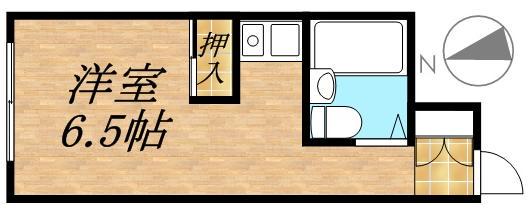 創成グランドハイツ(ワンルーム/6階)の間取り写真