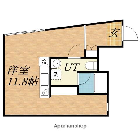 A-CROSS(ワンルーム/2階)の間取り写真