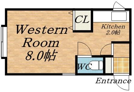 RARA新川(1K/1階)の間取り写真