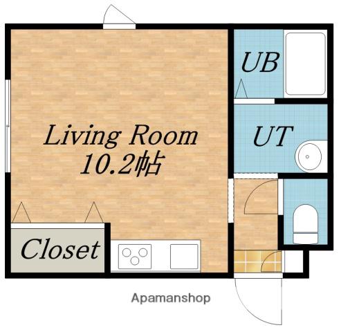 ハイツ・リヨン(ワンルーム/1階)の間取り写真