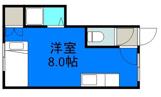 サウスヒル23(1K/1階)の間取り写真