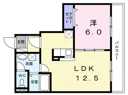 アクティーボアルバ(1LDK/3階)の間取り写真