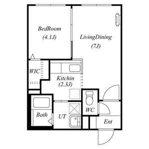 ヴィレッジ医大前(1LDK/1階)の間取り写真