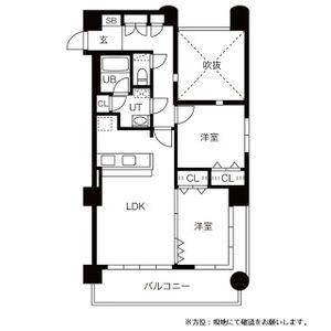 プラザ南伏見(2LDK/2階)の間取り写真
