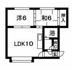 ウエストインサッポロ(2LDK/2階)の間取り写真