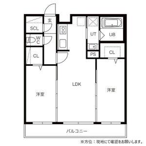 AZUL Ⅳ(2LDK/2階)の間取り写真