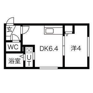 PRIMAVERA(1DK/2階)の間取り写真