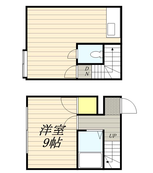 メゾンドフルール3(ワンルーム/3階)の間取り写真