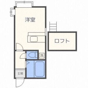 Uレジデンス澄川(1DK/3階)の間取り写真