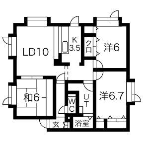 ハイム・ソレイユ II(3LDK/1階)の間取り写真