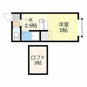  サイバーヴィラ (1K/2階)の間取り写真