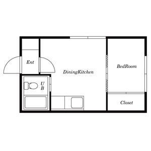 ニューシャトー幾島(1DK/3階)の間取り写真