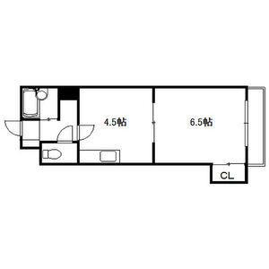 103松井ビル(1DK/3階)の間取り写真