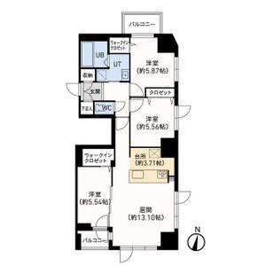 F022円山(3LDK/2階)の間取り写真