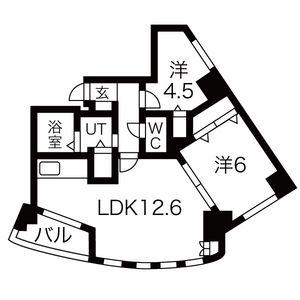 シェーンブルン宮の森(2LDK/8階)の間取り写真