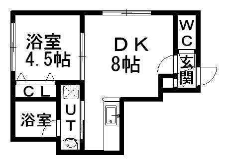 プレシャス壱番館(1LDK/3階)の間取り写真