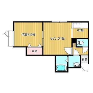 ドルチェ(1LDK/2階)の間取り写真