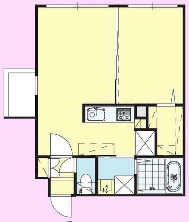 モルティーニ南円山(1LDK/4階)の間取り写真
