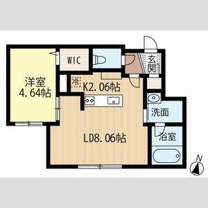 BERLINETTA312(1LDK/4階)の間取り写真