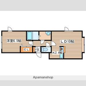 グランドフラワー(1LDK/1階)の間取り写真