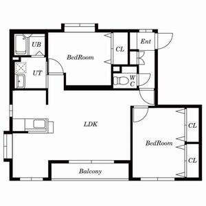 プレザンファミーユ(2LDK/3階)の間取り写真