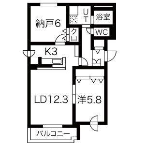 PASSIVE MANSION サウス5(2LDK/4階)の間取り写真