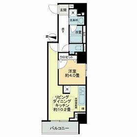 ラ・クラッセ札幌シティイースト(1LDK/8階)の間取り写真