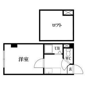 カサブランカ(1K/3階)の間取り写真