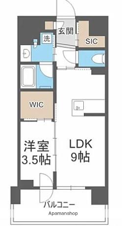 クリオ札幌グランクラス(1LDK/4階)の間取り写真