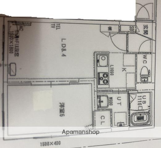ロアジ美園(1LDK/2階)の間取り写真