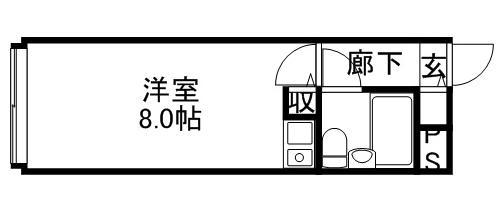 ダイアパレス大通第2(ワンルーム/11階)の間取り写真