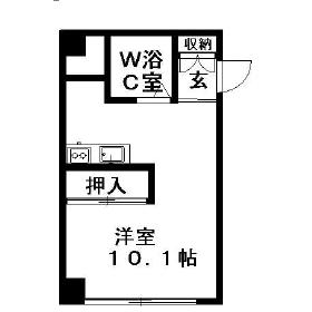 創成グランドハイツ(ワンルーム/7階)の間取り写真