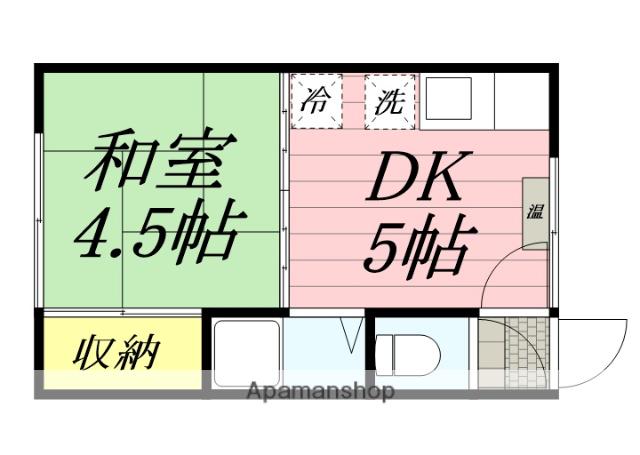 パーク北16条(1DK/3階)の間取り写真