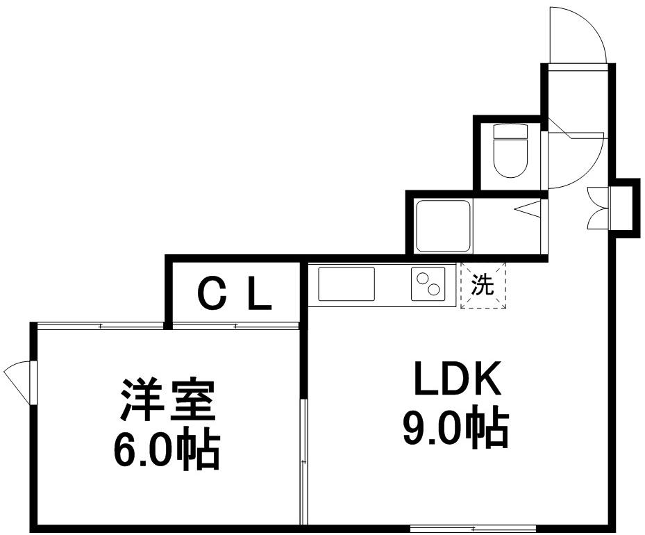 ノーブルハイム(1LDK/3階)の間取り写真
