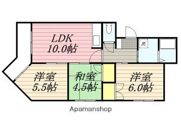バースメドウヒル(3LDK/1階)の間取り写真