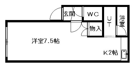 ネクステージ文京台(1K/1階)の間取り写真