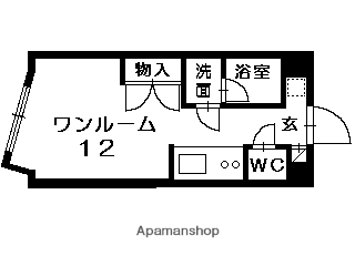メゾン清田21(ワンルーム/2階)の間取り写真