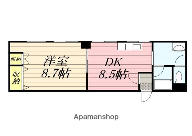 リルブランシュ(1LDK/4階)の間取り写真