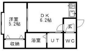 システムコートリラ(1DK/2階)の間取り写真